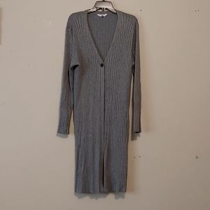 Light weight ankle length grey sweater size XL (16-18)